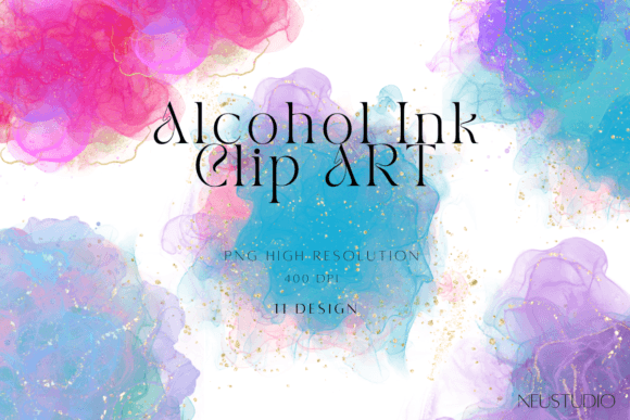 Alcohol Ink PNG Clipart Guide