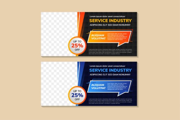 Choosing the Right Service Industry Horizontal Banner for Modern Web Design