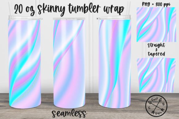 Elevating Sublimation Design with the Seamless Pastel Rainbow Glitter Tumbler Aesthetic