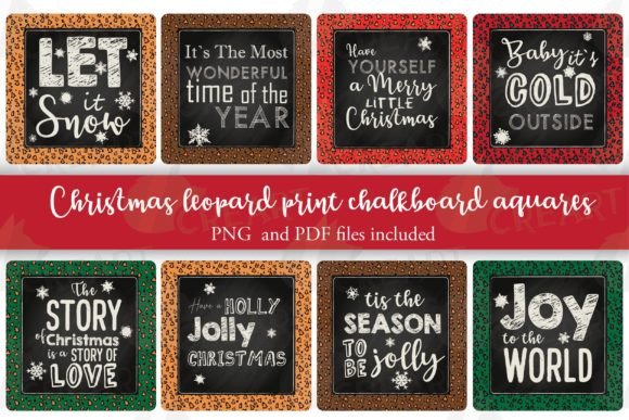 Evaluating Christmas Squares Leopard Print Cards for Holiday Design and DIY Projects
