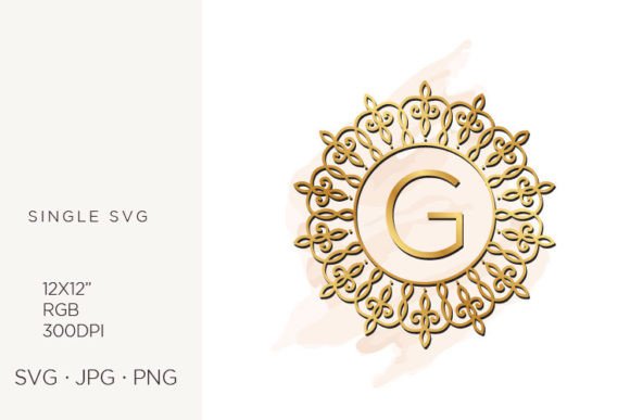 Golden Ornamental Monogram Letter G: Elevating Design with Timeless Elegance