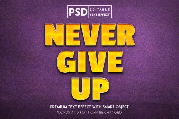Mastering the Never Give Up 3D Editable Text Effect for Dynamic Visuals
