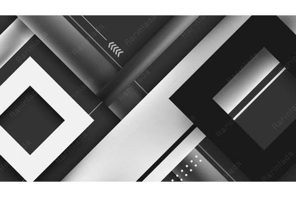 Mastering Visual Impact with White, Gray, and Black Square Geometric Designs