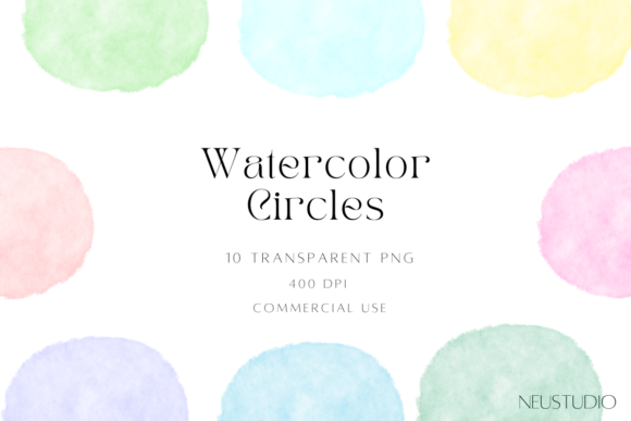 Strategic Visual Branding with Watercolor Circles PNG Clipart